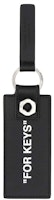 OFF-WHITE "FOR KEYS" Quote Printed Keyring Black/White OFF-WHITE "FOR KEYS" Quote Printed Keyring Black/White