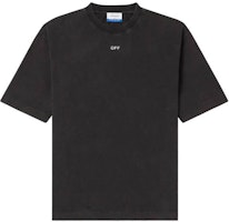 OFF-WHITE Grey Crewneck Loose Fit T-Shirt Regular Style. OMAA120C99JER0061077 OFF-WHITE Grey Crewneck Loose Fit T-Shirt Regular Style. OMAA120C99JER0061077