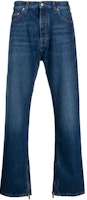 OFF-WHITE High-Waisted Loose Fit Straight Jeans Blue OMYA177F23DEN0024400 OFF-WHITE High-Waisted Loose Fit Straight Jeans Blue OMYA177F23DEN0024400