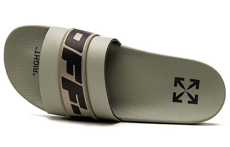 Off-White 'Khaki Industrial Belt Slides' 圖 3