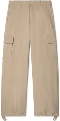 OFF-WHITE Celana Kargo Katun Longgar Resleting Panjang Warna Solid OMCF037F23FAB0046161 Order OFF-WHITE Celana Kargo Katun Longgar Resleting Panjang Warna Solid OMCF037F23FAB0046161