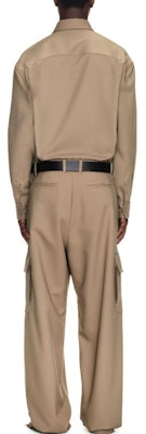 OFF-WHITE Celana Kargo Katun Longgar Resleting Panjang Warna Solid OMCF037F23FAB0046161 Shop OFF-WHITE Celana Kargo Katun Longgar Resleting Panjang Warna Solid OMCF037F23FAB0046161