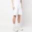 Shop OFF-WHITE Shorts Blancos Ajuste Holgado Flecos Estampado de Letras OMCI006S23FLE0020184