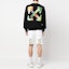 Purchase OFF-WHITE Shorts Blancos Ajuste Holgado Flecos Estampado de Letras OMCI006S23FLE0020184
