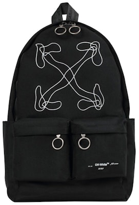 OFF-WHITE Abstract Arrows Backpack Black White Buy OFF-WHITE Abstract Arrows Backpack Black White