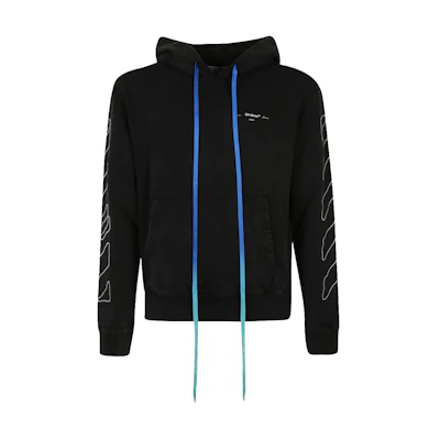 Off-White Abstract Arrows Embroidered Hoodie Black/White