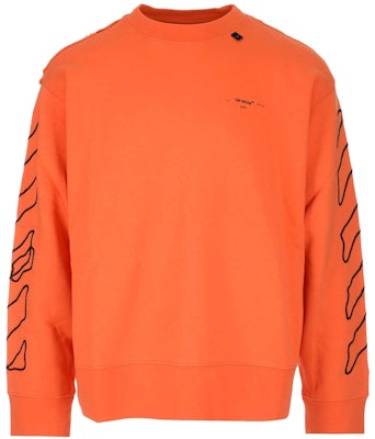 Off-White Abstract Arrows Embroidered Sweatshirt Orange/Black Buy Off-White Abstract Arrows Embroidered Sweatshirt Orange/Black