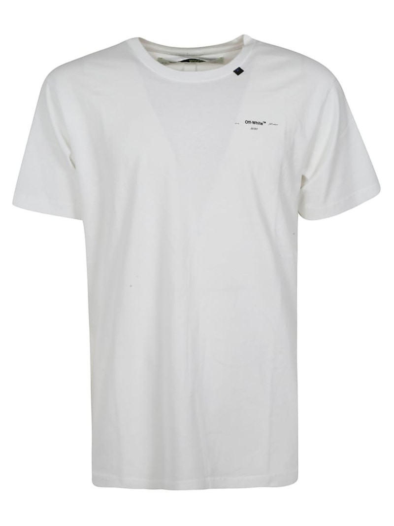 Off-White Abstract Arrows Embroidered T-Shirt White/Black