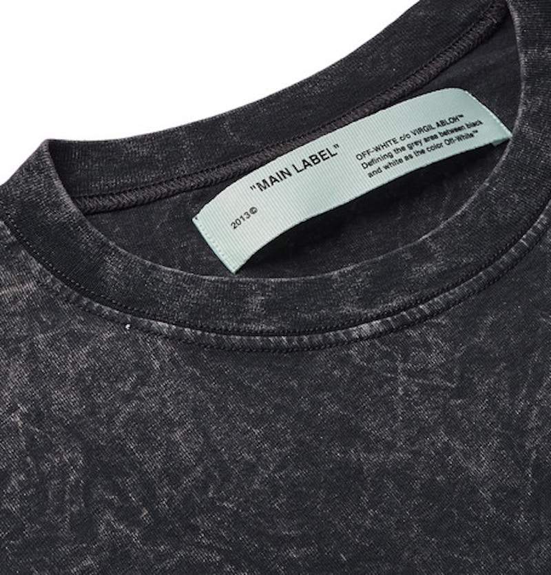 Off-White Acid Washed Tee Charcoal/Grey 圖 2
