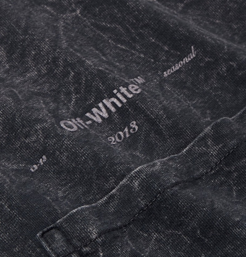 Off-White Acid Washed Tee Charcoal/Grey 圖 3