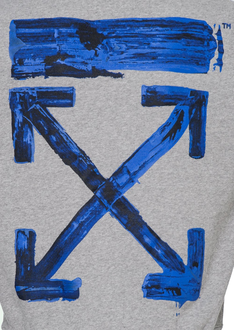 Order オフホワイト アクリル アロー パーカー グレー/ブルー
