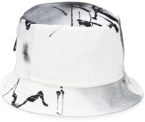 Off-White Acstract Print Bucket Hat White/Black Buy Off-White Acstract Print Bucket Hat White/Black