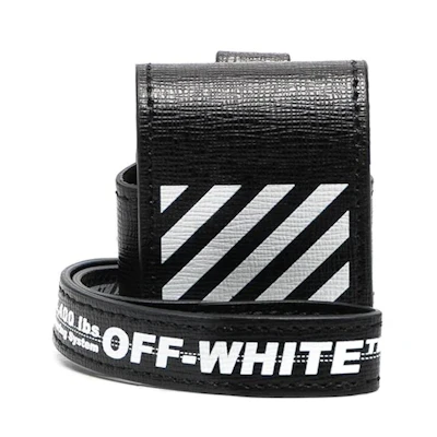 OFF-WHITE Airpods Case Diag Black