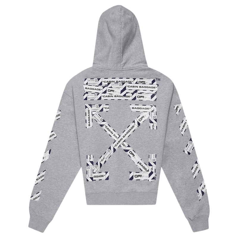 Off-White Airport Tape Arrows Diag Over Hoodie Melange Grey/Multicolor 圖 2
