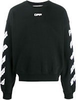 Off-White Airport Tape Arrows Diag Sweatshirt Black Off-White Airport Tape Arrows Diag Sweatshirt Black