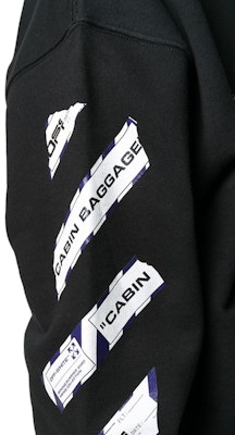 Off-White Airport Tape Arrows Diag Sweatshirt Black Order Off-White Airport Tape Arrows Diag Sweatshirt Black