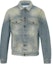 Buy Off-White Airport Tape Denim Jacket Vintage Wash Multicolor
