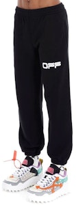 Off-White Celana Panjang Sweat Tape Bandara Hitam/Beige OMCH022S20E300031088 Shop Off-White Celana Panjang Sweat Tape Bandara Hitam/Beige OMCH022S20E300031088