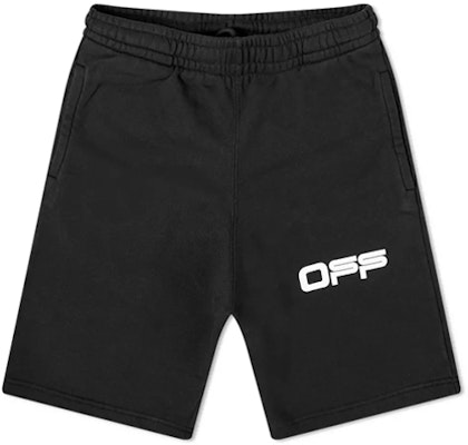 Off-White Airport Tape Sweatshort Black/Multicolor Buy Off-White Airport Tape Sweatshort Black/Multicolor