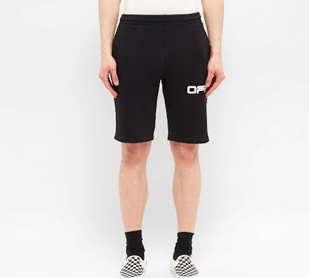 Off-White Airport Tape Sweatshort Black/Multicolor Order Off-White Airport Tape Sweatshort Black/Multicolor
