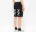 Shop Off-White Airport Tape Sweatshort Black/Multicolor