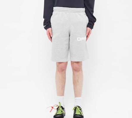 Off-White Airport Tape Sweatshort Grey/Multicolor Order Off-White Airport Tape Sweatshort Grey/Multicolor