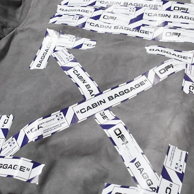 Jaket Varsity Off-White Airport Tape Hitam/Multicolor Order Jaket Varsity Off-White Airport Tape Hitam/Multicolor