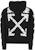 Off-White Airport Tape Zip Up Hoodie Black