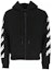 Order Off-White Airport Tape Zip Up Hoodie Black