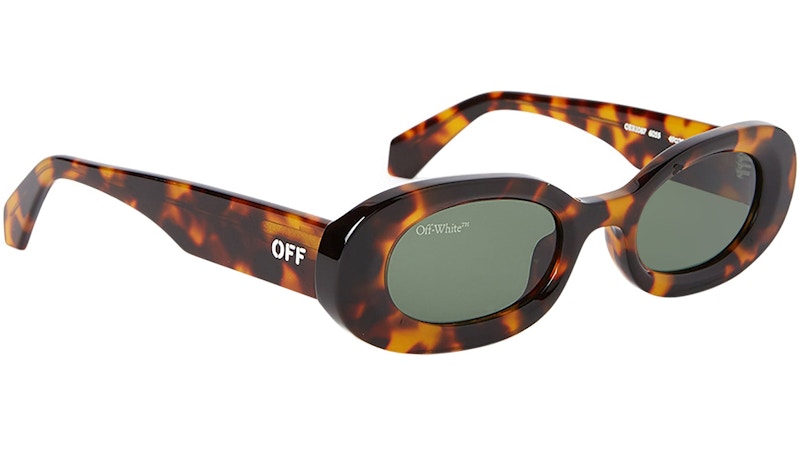 OFF-WHITE Amalfi Oval Sunglasses Havana Brown/Grey (OERI087F23PLA0016055)