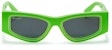 OFF-WHITE Andy Square Sunglasses Green/Grey (OERI047F22PLA0015907)
