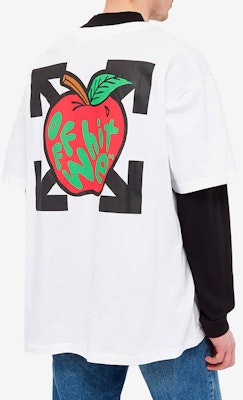Camiseta Blanca Off-White Apple Arrow Print. OMAA038S21JER0150125 Shop Camiseta Blanca Off-White Apple Arrow Print. OMAA038S21JER0150125