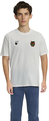 Camiseta Blanca Off-White Apple Arrow Print. OMAA038S21JER0150125 1
