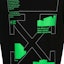 Lookbook Off-White Arch Shapes Incompiuto Hoodie Black/Brialliant Green
