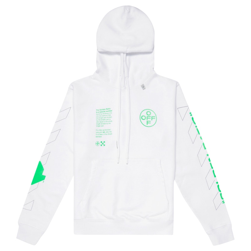 Buy Sudadera Off-White Arch Shapes Incompiuto Blanca/Verde Brillante