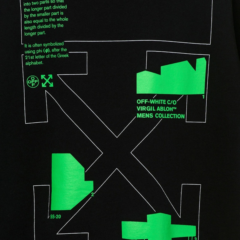 Off-White Arch Shapes Incompiuto Sweatshirt Black/Brialliant Green 圖 3