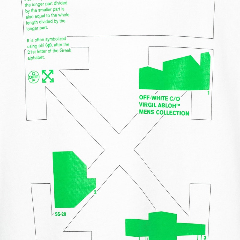 Order Off-White Arch Shapes Incompiuto Sweatshirt White/Brilliant Green