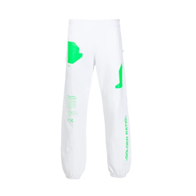 Off-White Arch Shapes Sweatpants White/Brilliant Green