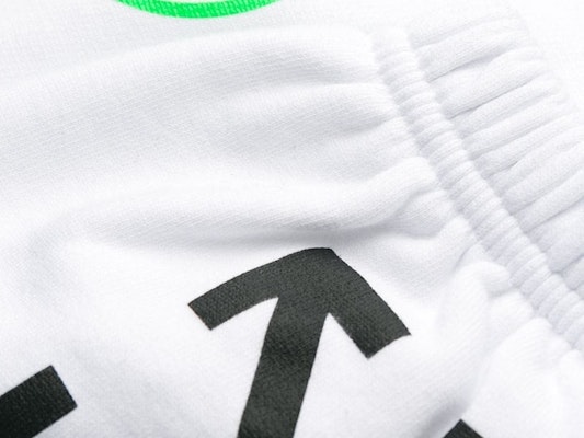 Off-White Arch Shapes Sweatpants White/Brilliant Green Lookbook Off-White Arch Shapes Sweatpants White/Brilliant Green
