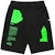 Off-White Arch Shapes Sweatshort Black/Brilliant Green