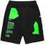 Buy Off-White Arch Shapes Sweatshort Black/Brilliant Green