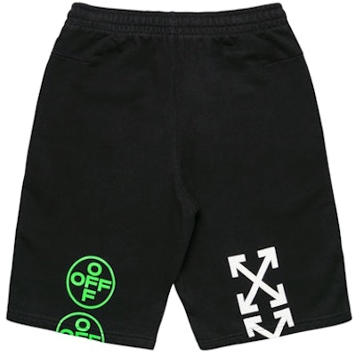 Off-White Arch Shapes Sweatshort Black/Brilliant Green Order Off-White Arch Shapes Sweatshort Black/Brilliant Green