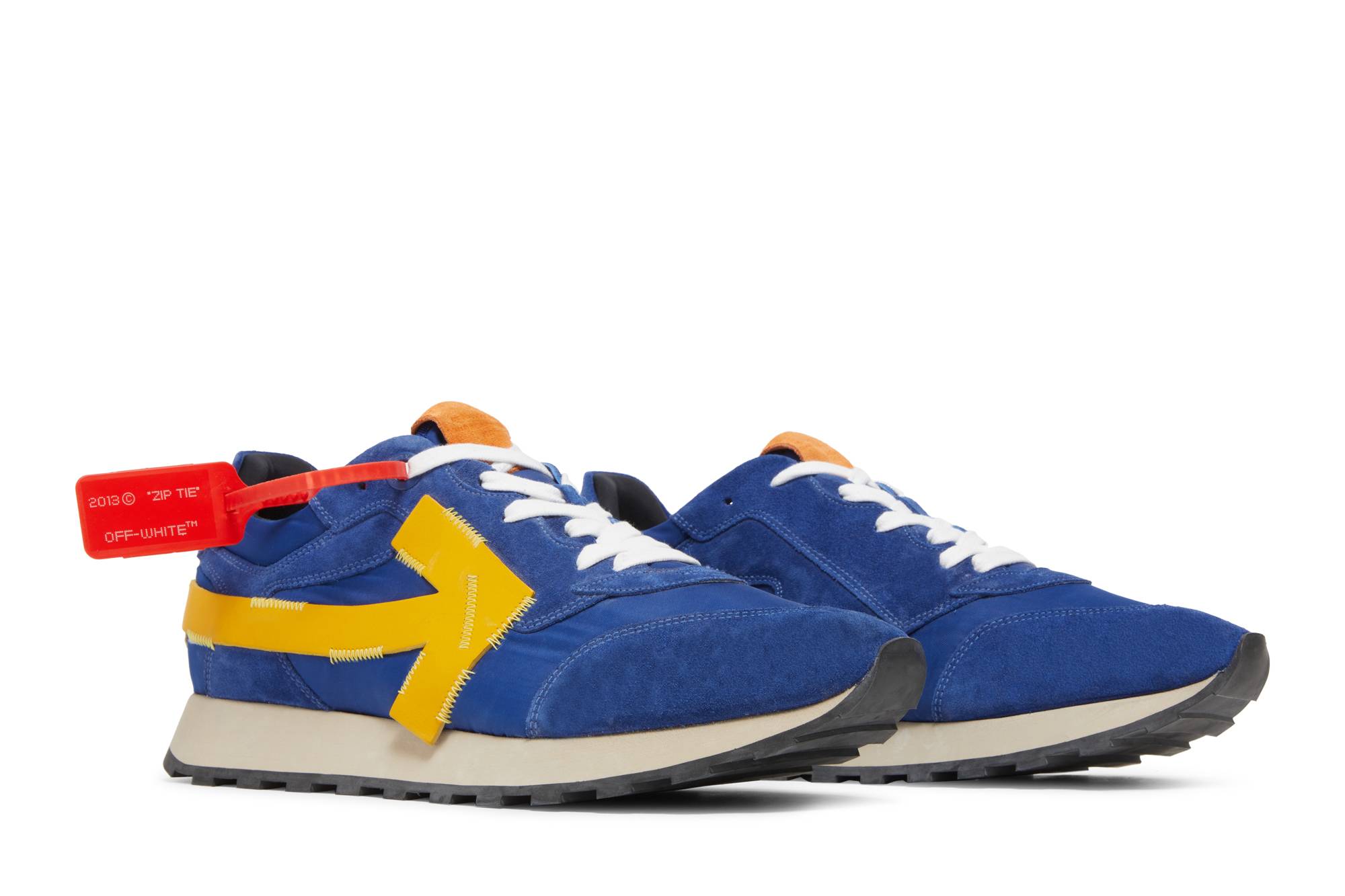 Cheap Off-White Arrow 'Blue Yellow' OMIA118S19D38034-3060