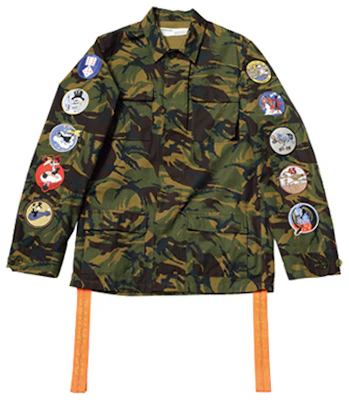 오프화이트 애로우 배지 테이프 재킷 남성 그린 카모 OMEL001S187340129901 Lookbook 오프화이트 애로우 배지 테이프 재킷 남성 그린 카모 OMEL001S187340129901