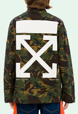 오프화이트 애로우 배지 테이프 재킷 남성 그린 카모 OMEL001S187340129901 Purchase 오프화이트 애로우 배지 테이프 재킷 남성 그린 카모 OMEL001S187340129901