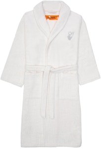 Off-White Arrow Leaves Bathrobe White Buy Off-White Arrow Leaves Bathrobe White