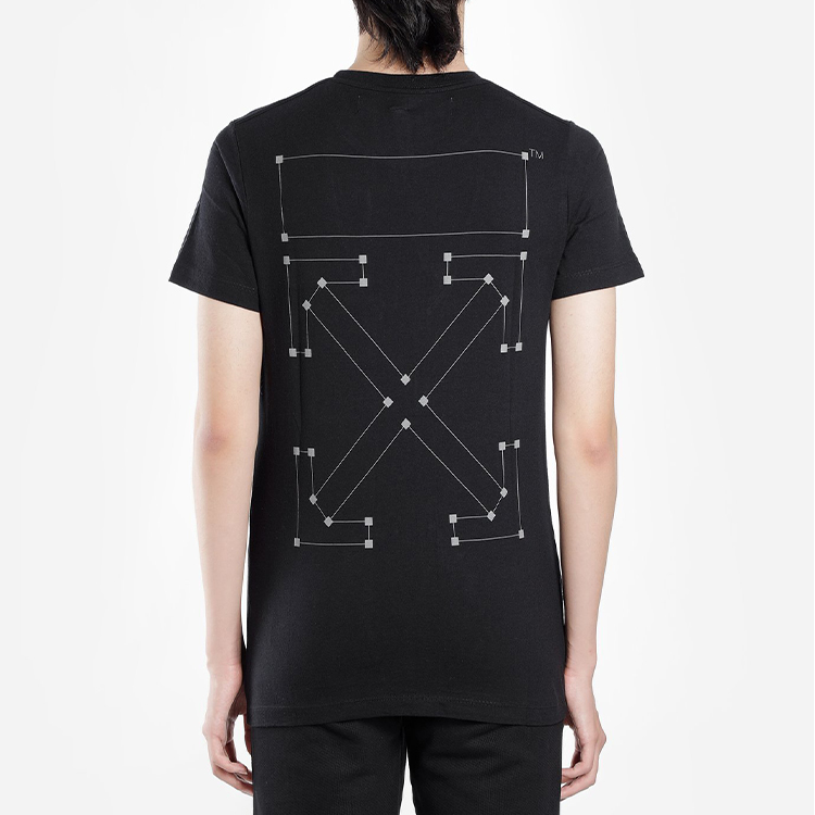 OFF-WHITE Arrow Logo Print Short Sleeve T-Shirt Black (FW19) OMAA027E191850011091 圖 5