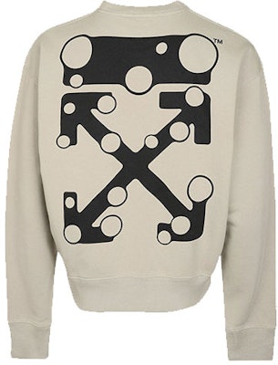 OFF-WHITE 箭頭標誌印花衛衣 卡其色 OMBA035F21FLE0021710 Lookbook OFF-WHITE 箭頭標誌印花衛衣 卡其色 OMBA035F21FLE0021710