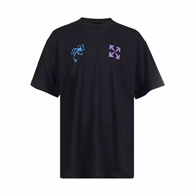 OFF-WHITE Arrow Logo Printed Short Sleeve T-Shirt Black OMAA038S22JER0061045