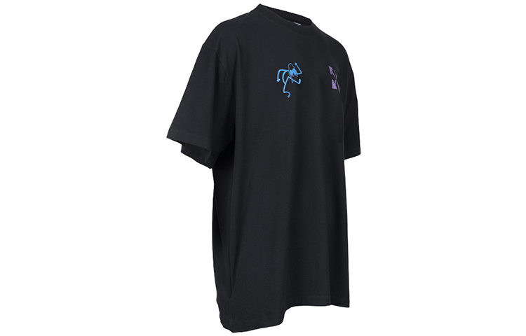 Purchase OFF-WHITE Kaos Pendek Logo Panah Cetak Warna Hitam OMAA038S22JER0061045